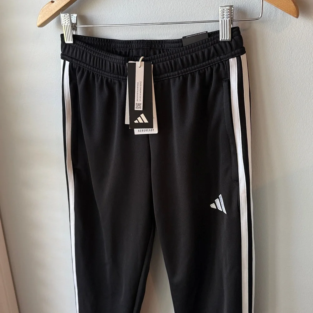 NWT Adidas Men's Tiro 25‎ Black Essentials Aeroready Football Track Pants